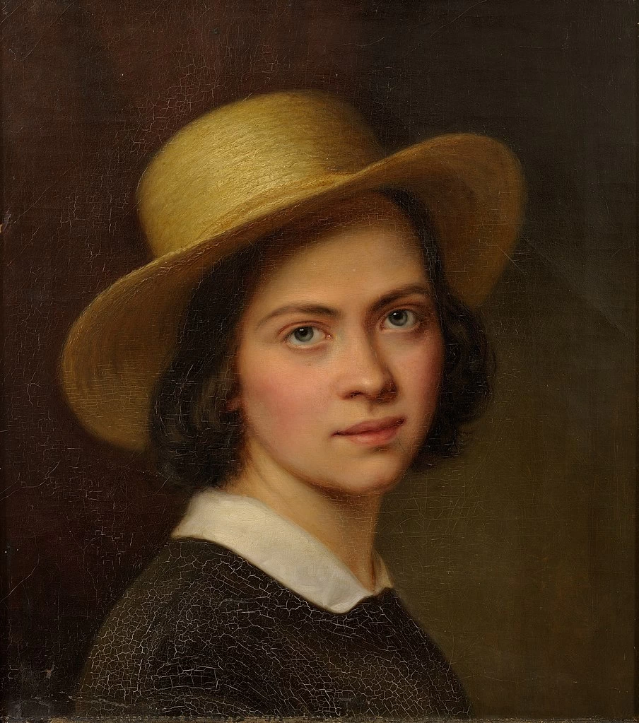 Julie Wilhelmine Hagen - Schwarz, Autoritratto, Tartu Art Museum's painting collection